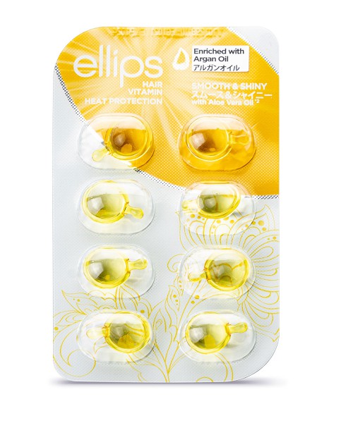 ELLIPS „Smooth & Shiny“ vitamīni matu apjoma palielināšanai