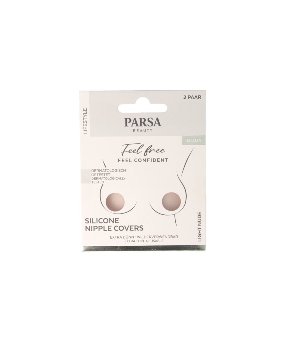PARSA LIFESTYLE silikoniniai spenelių lipdukai, švies. kūno sp.