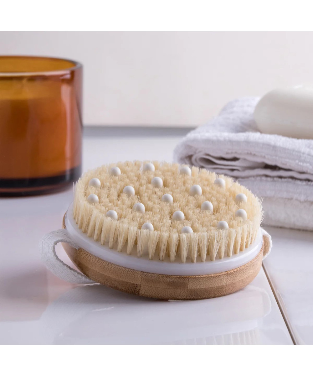 PARSA WELLNESS sertifikuotas masažinis šepetys kūnui, bambukinis 5