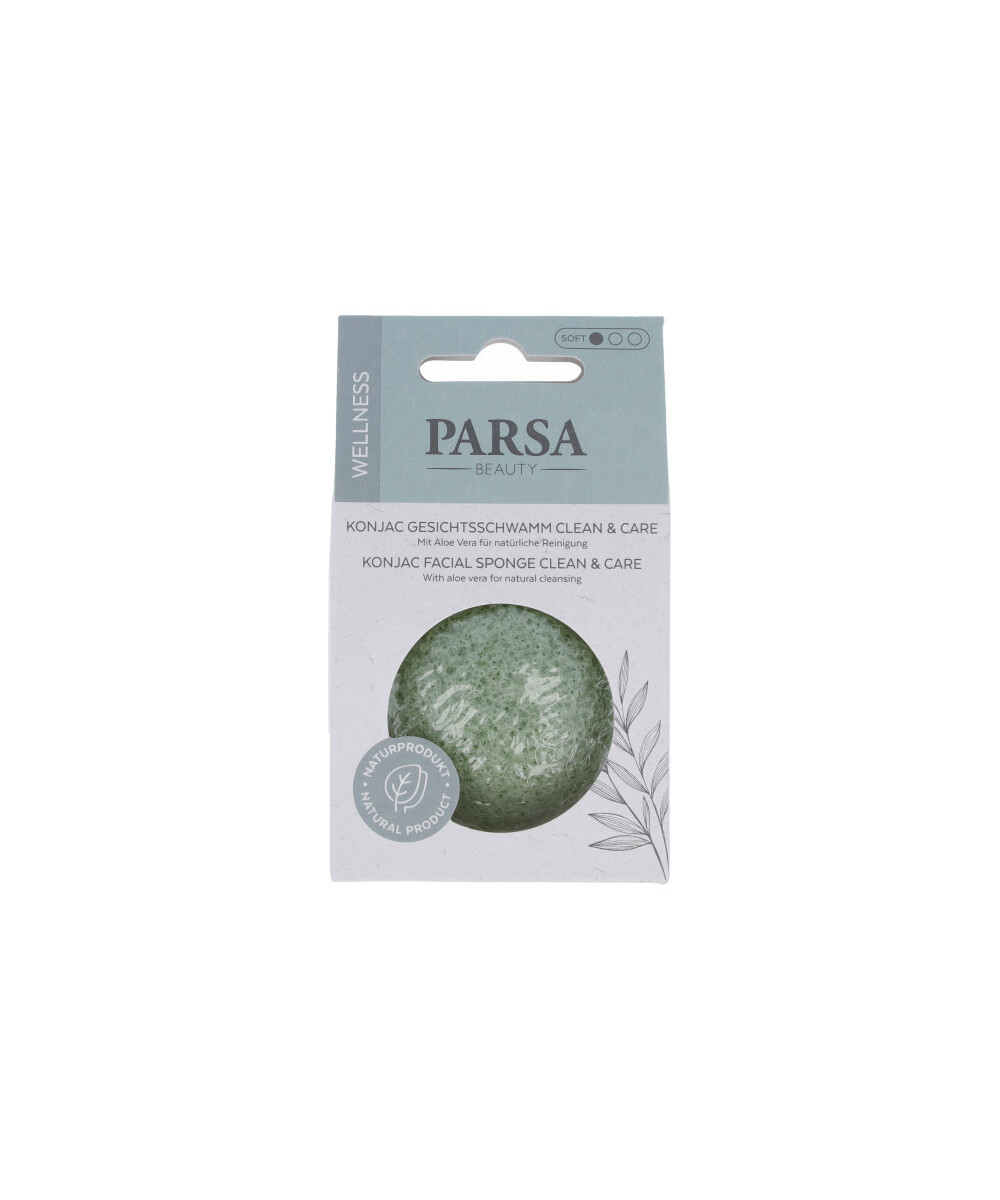 PARSA WELLNESS Konjac Aloe vera veido valymo kempinėlė