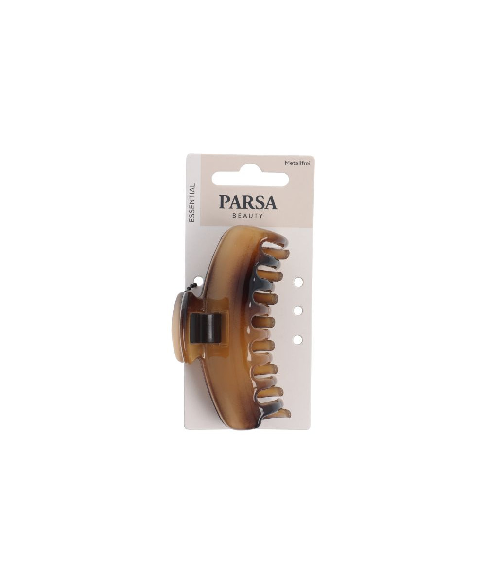 PARSA ESSENTIAL plaukų žnyplės be metalo, didelės, blizgi ruda sp.