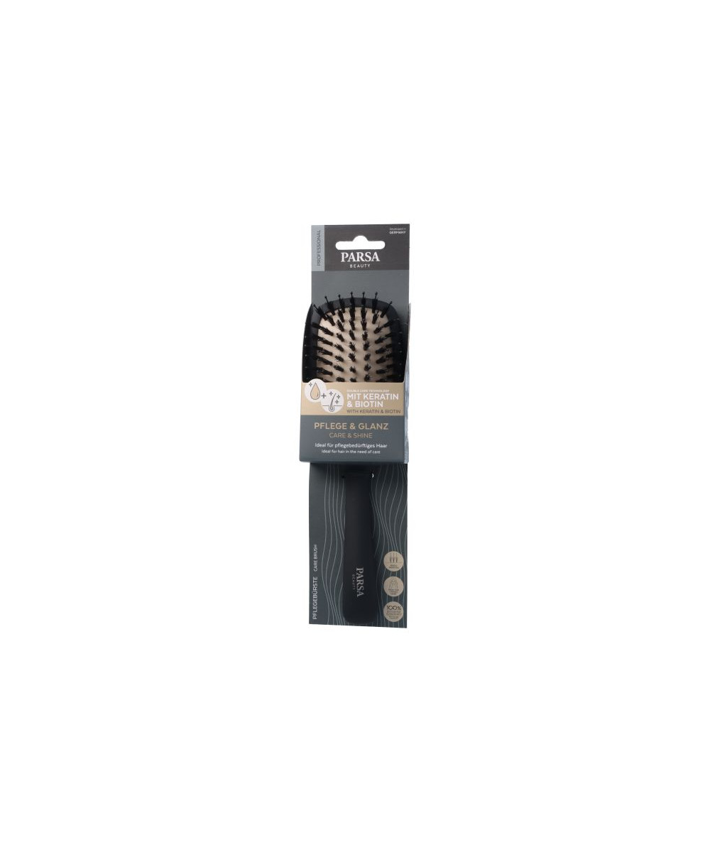 PARSA PROFESSIONAL Keratin Care & Shine plaukų šepetys, didelis, ovalus