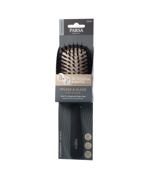 PARSA PROFESSIONAL Keratin Care & Shine plaukų šepetys, didelis, ovalus