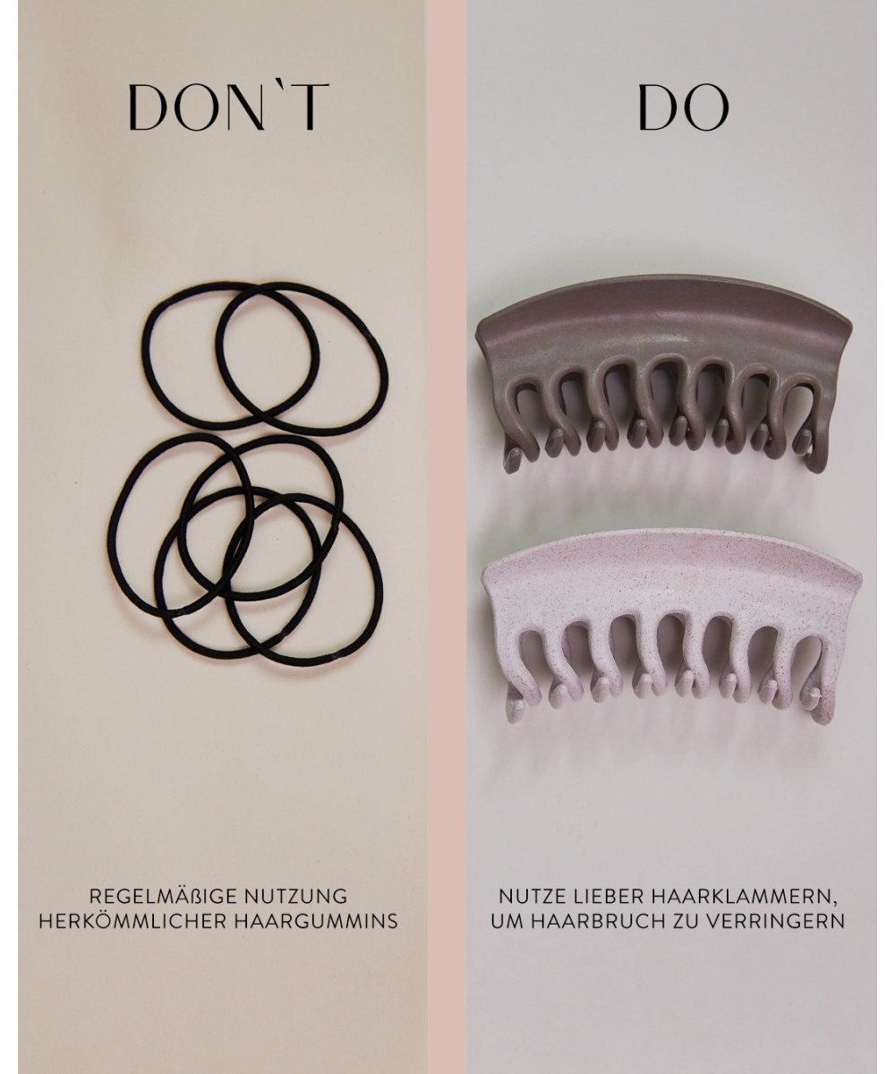 PARSA NATURE LOVE plaukų žnyplės iš kviečių šiaudų, didelės, ruda sp. 2