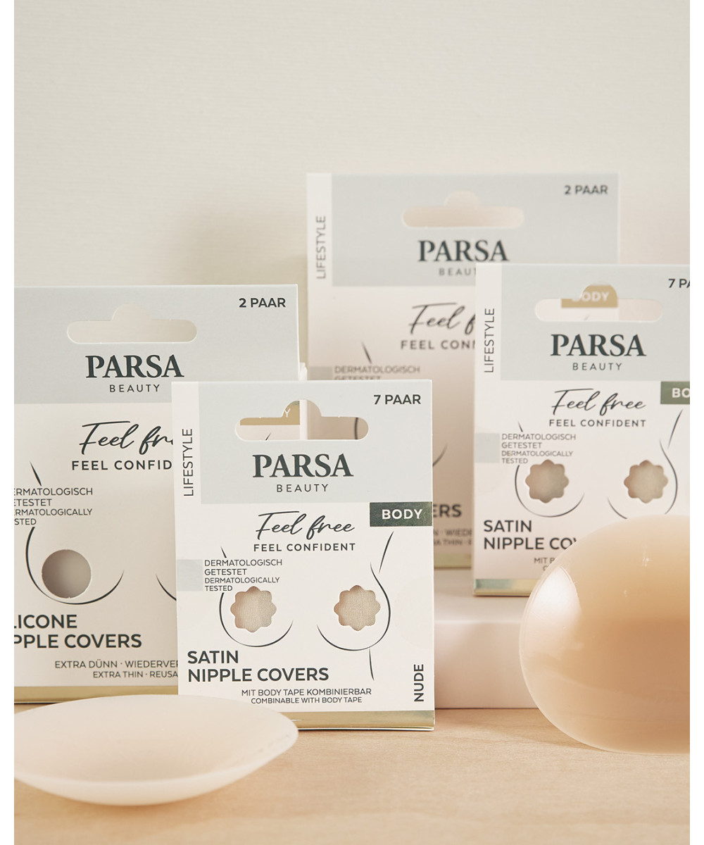 PARSA LIFESTYLE silikoniniai spenelių lipdukai, tams. kūno sp. 3