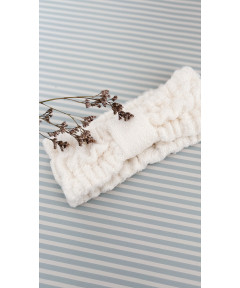 „Malou & Marius" bambukinė galvos juosta. Balta