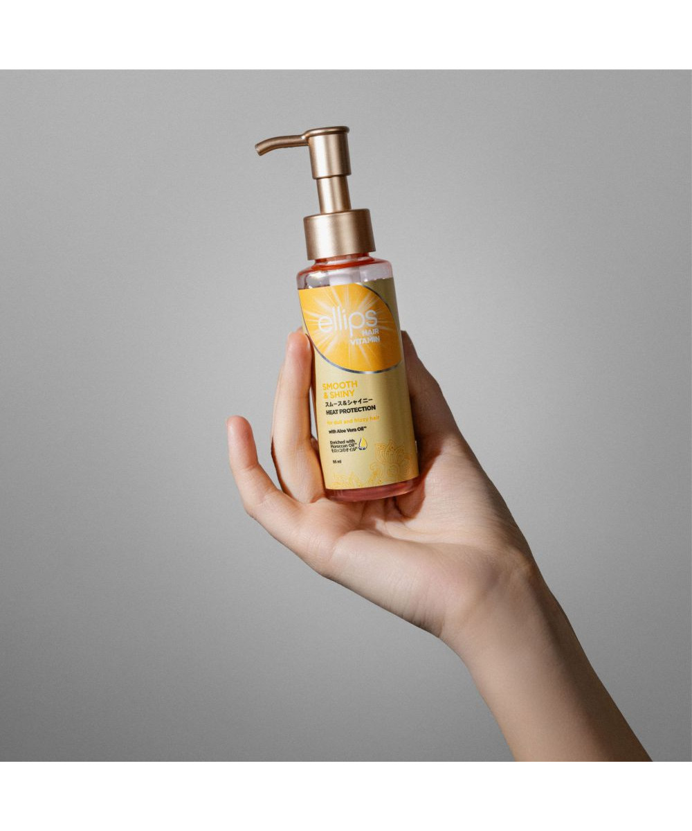 ELLIPS Tepami vitaminai plaukų apimčiai suteikti „Smooth & Shiny“, 95 ml 3