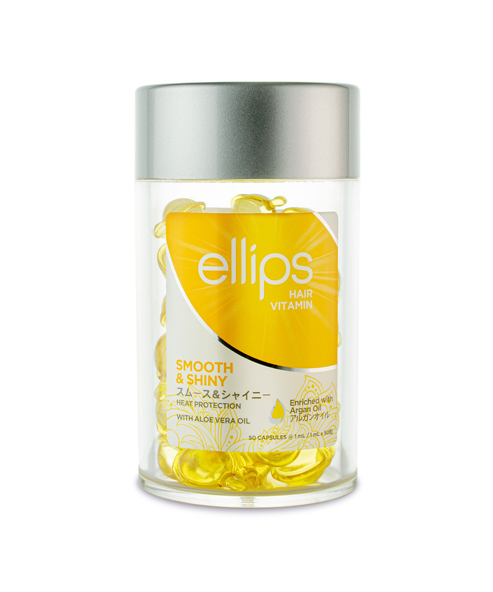 ELLIPS „Smooth & Shiny“ vitamīni matu apjoma palielināšanai